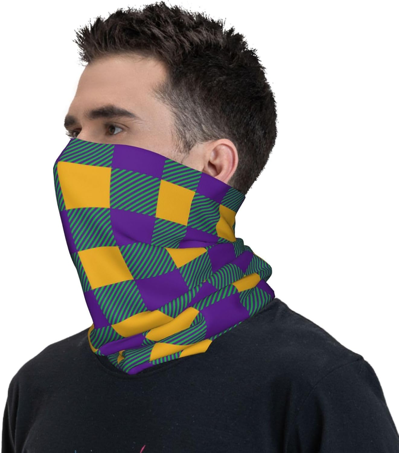 WOEZKEX Unisex Face Cover Magic Wide Wicking Headband UPF 50 Neck Warmer