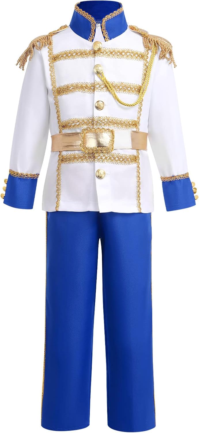 IBAKOM Prince Charming Costume for Boys Halloween Christmas Costumes