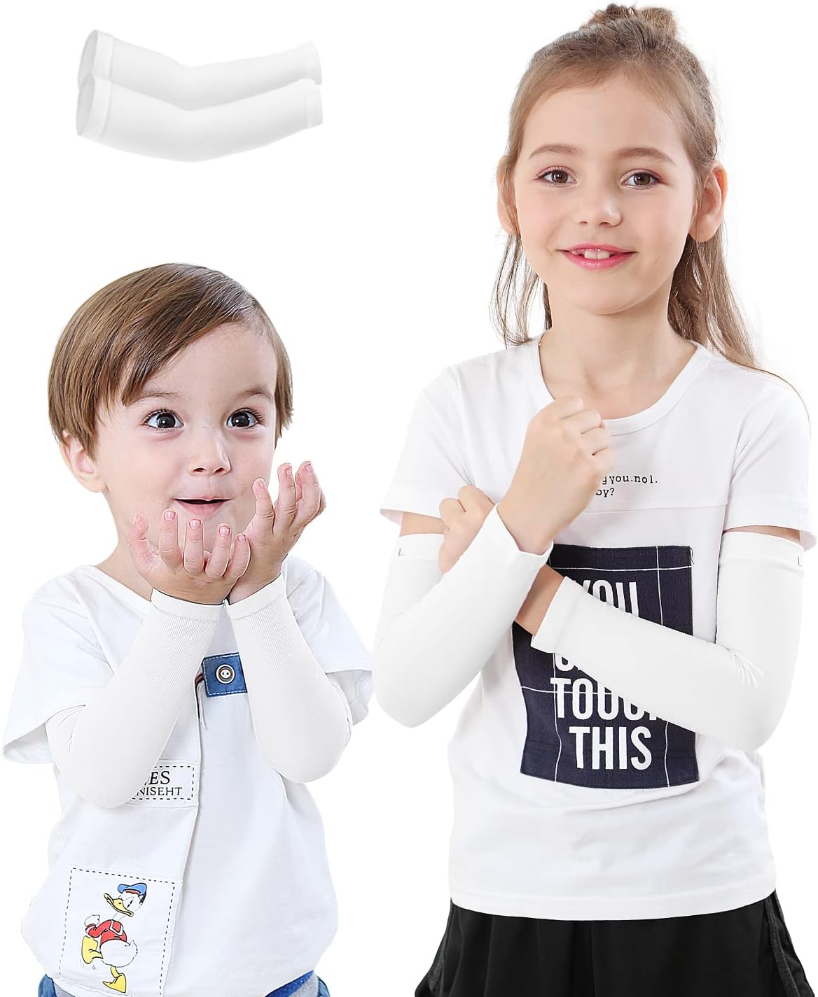 Newbyinn Arm Sleeves for Kids - UV Protection Cooling and Durable