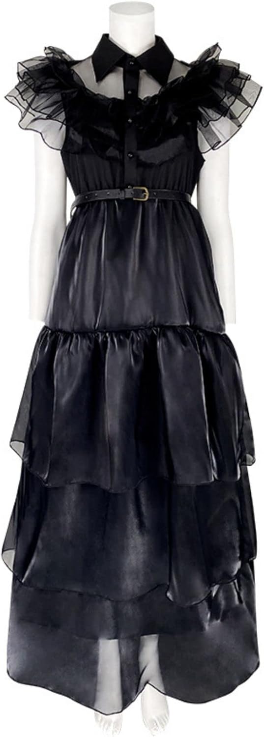 Gothic Black Dress Costume for Women and Girls