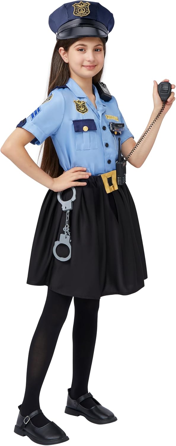 Halloween Girls Police Officer Costume