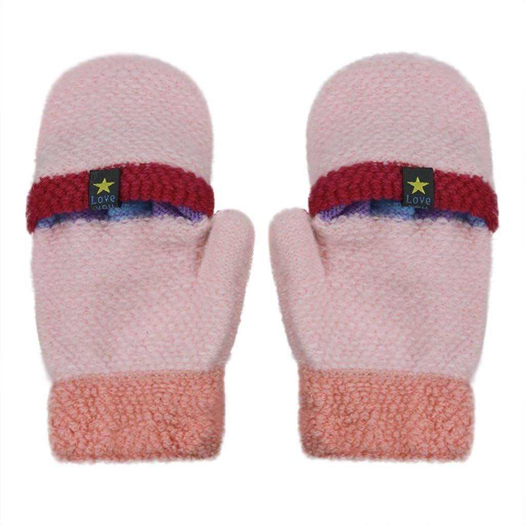 Fun Cartoon Flip Top Gloves for Kids