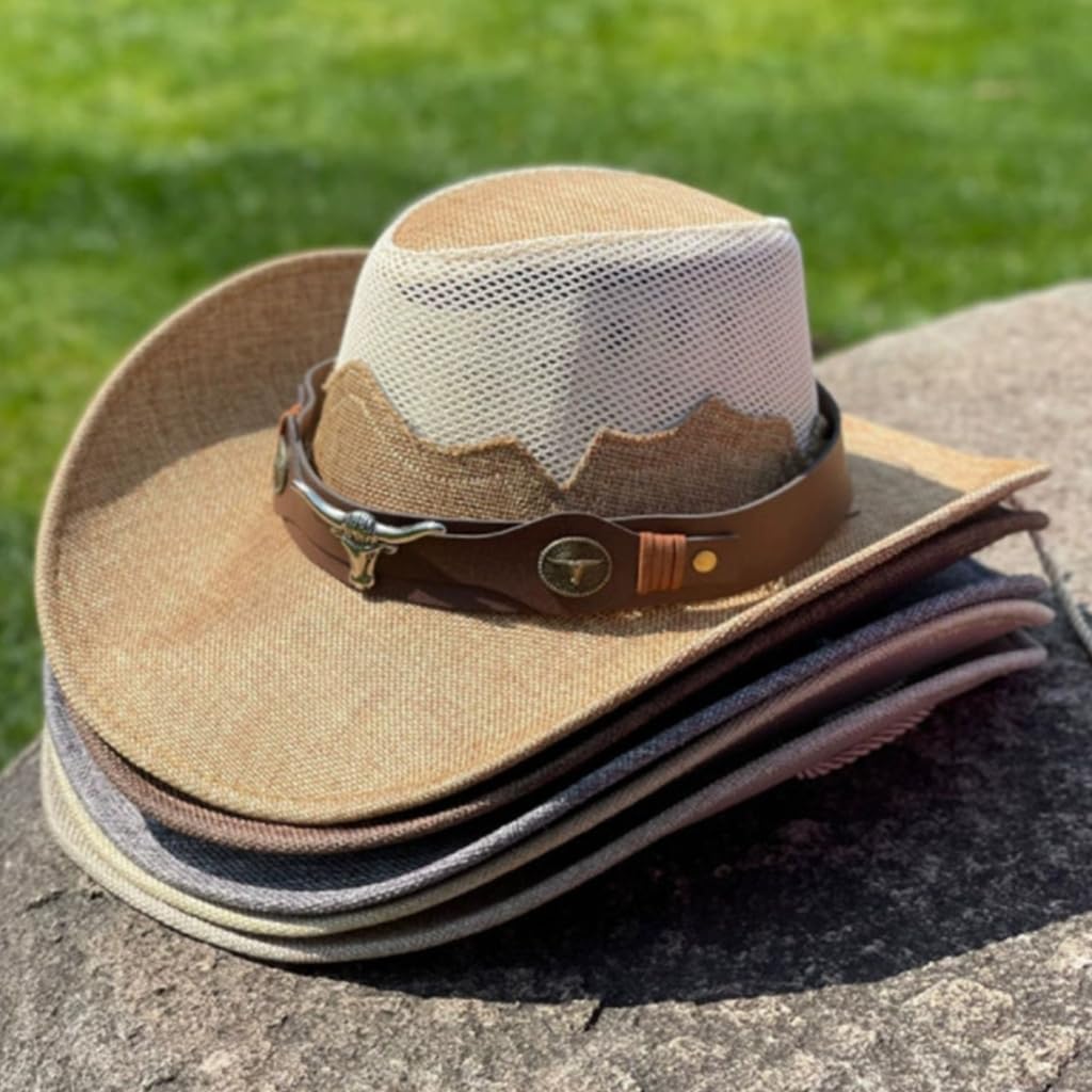 Stylish Sun-Proof Western Cowboy Hat for Men Women