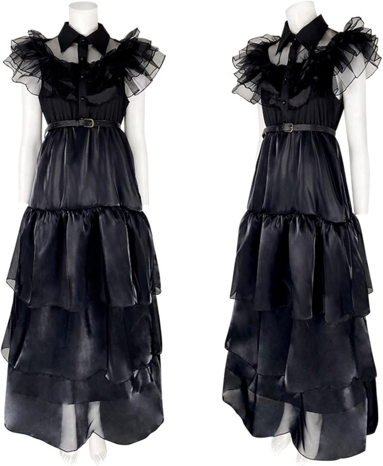 Gothic Black Dress Costume for Women and Girls