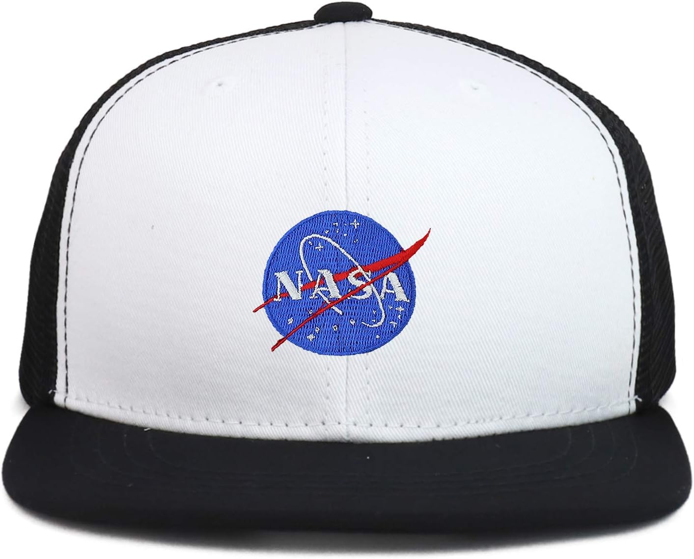 Youth KidsNASA Insignia Patch Flat Bill Snapback Trucker Cap Adjustable Stylish