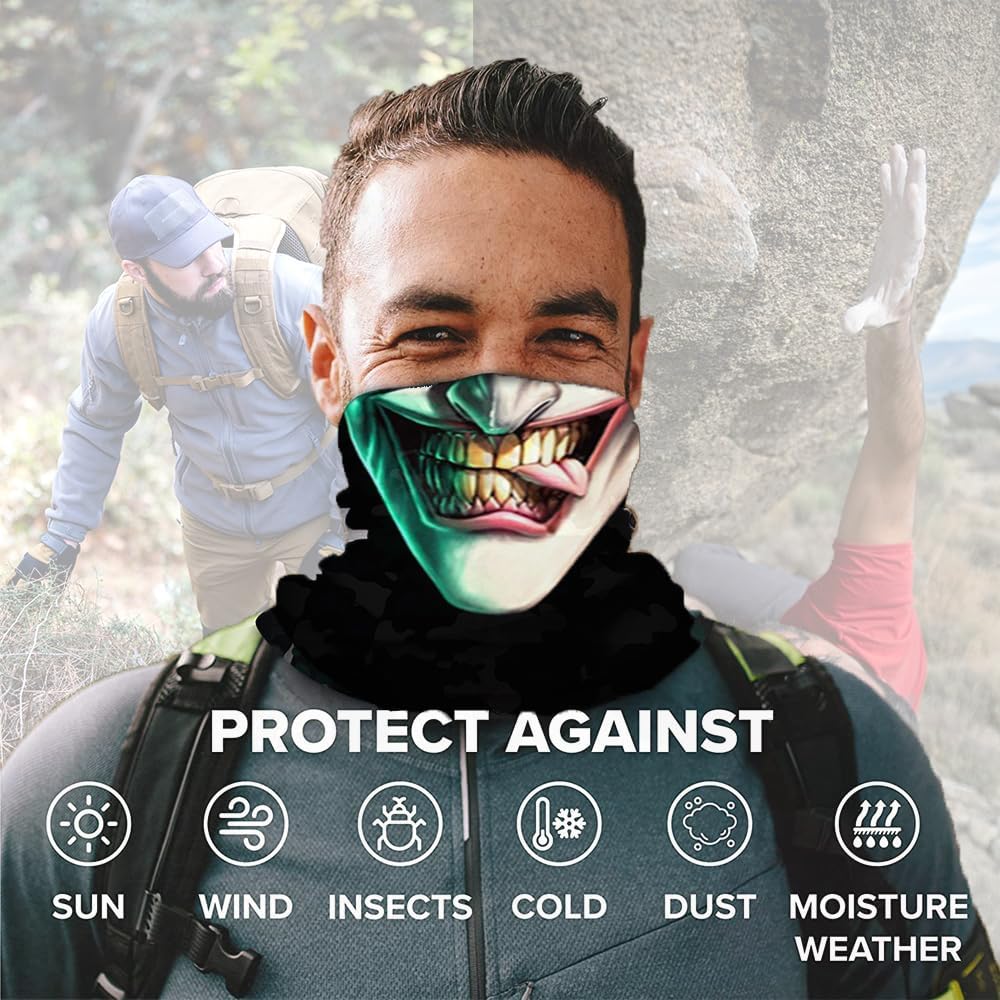 Adjustable Face Mask Neck Gaiter for Outdoor Use