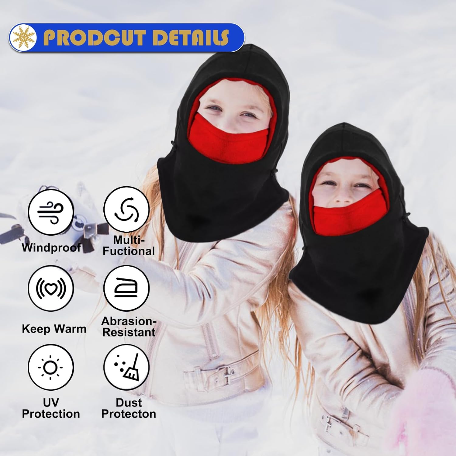 Kids Winter Hats Balaclava by KANCOKIT