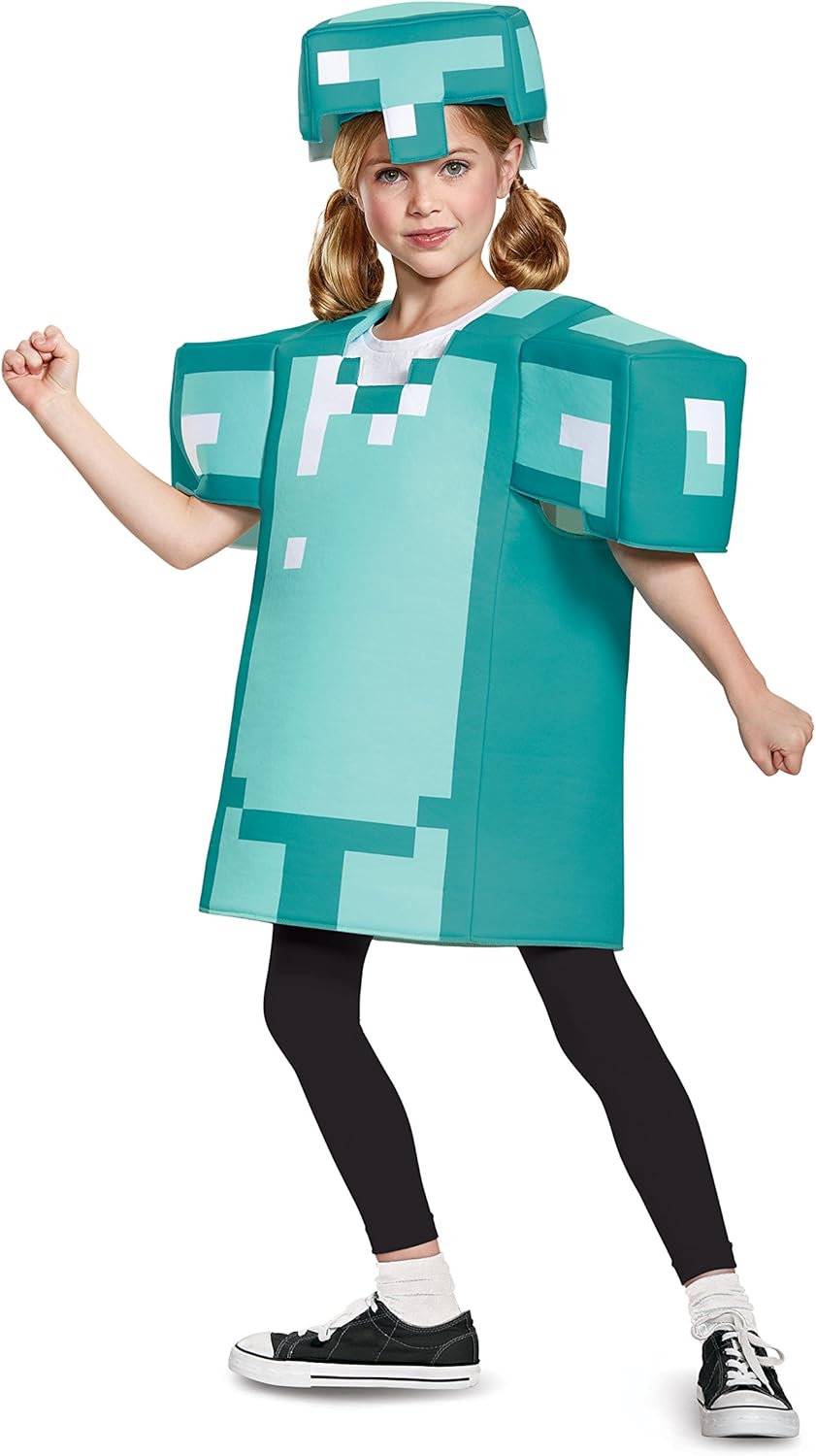 Disguise Armor Classic Minecraft Costume Blue Small 4-6