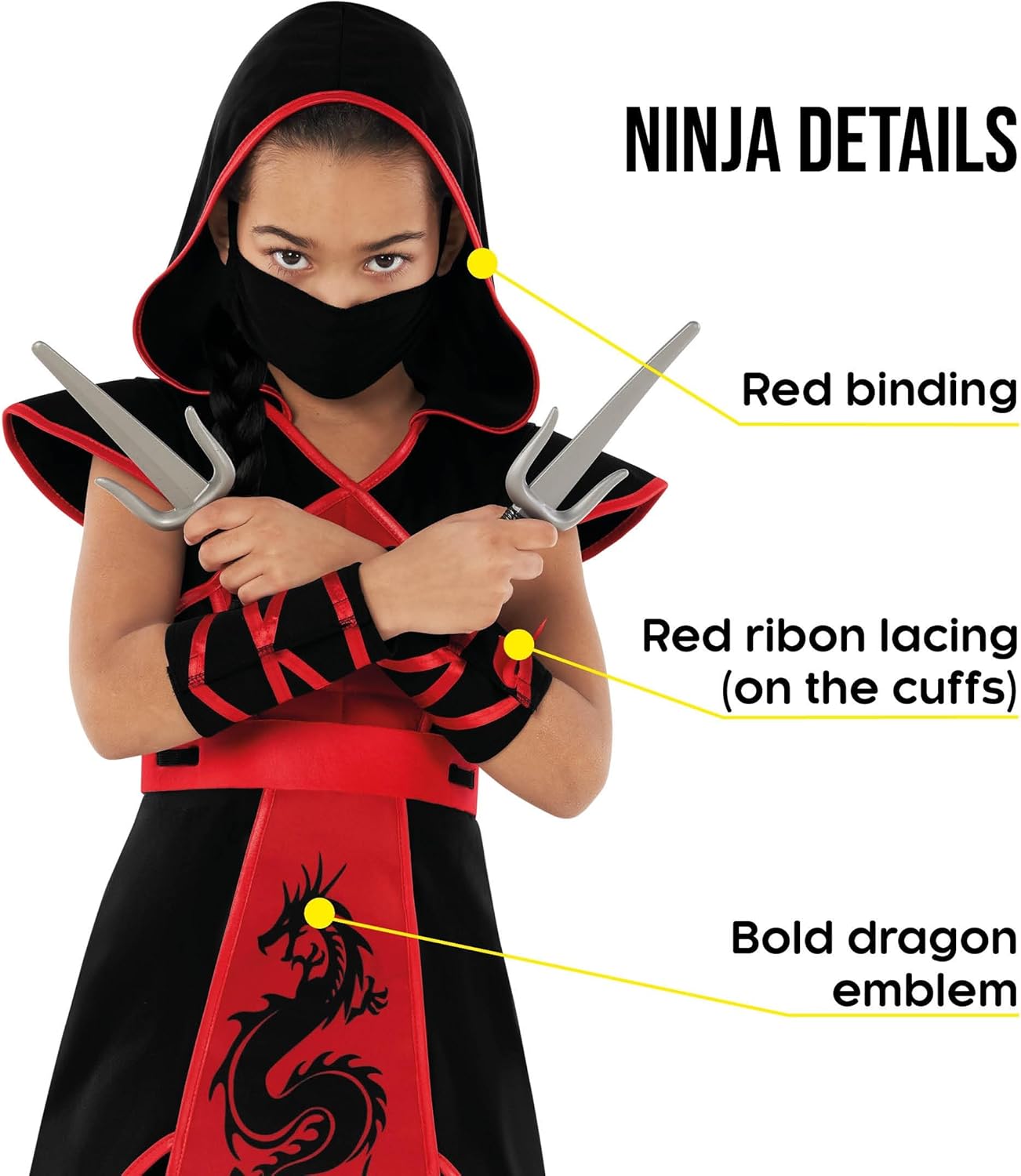 Morph Ninja Costume for Girls Zapping Halloween Sh Notations