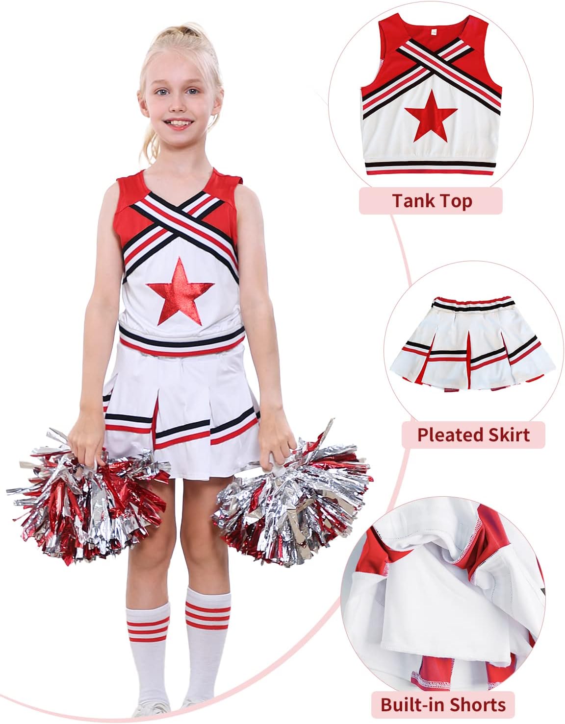 Cheerleader Fun for Girls Youth Uniform Set