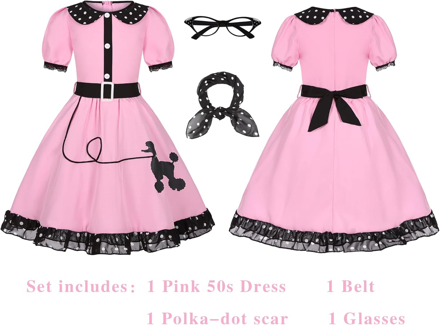 1950s Poodle Cutie Costume for Girls