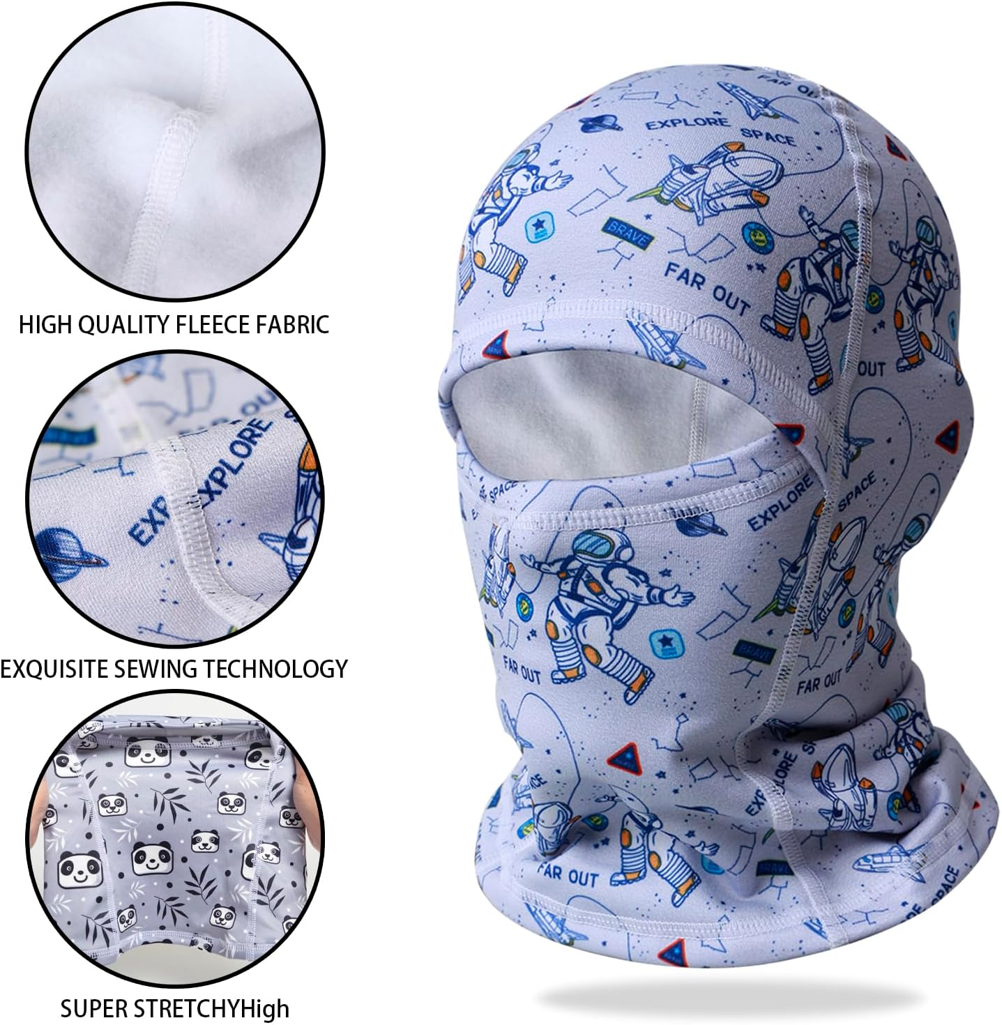 Warm Windproof Face Mask for Kids Extreme Cold Resistance Style
