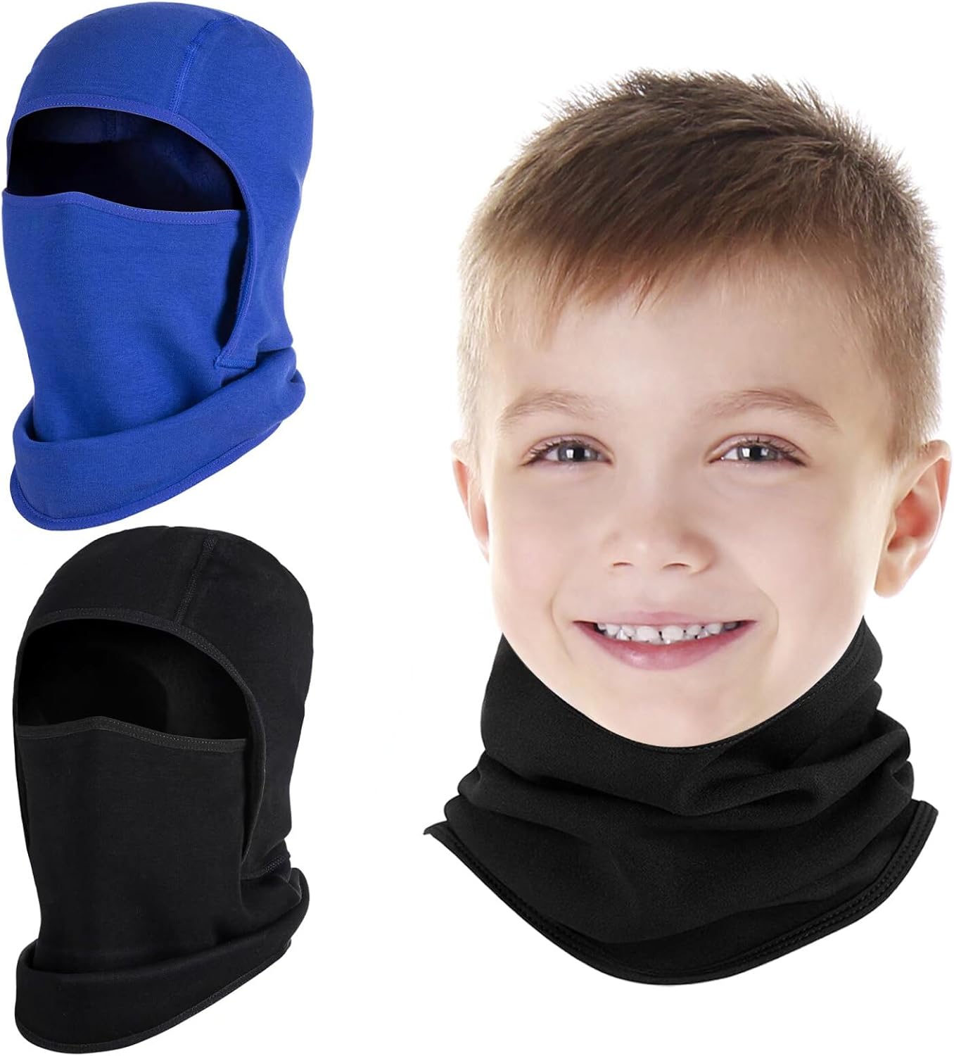 2 Pack Kids Balaclava Face Mask for Winter Ski and Cycling