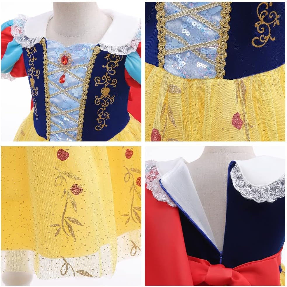 Girls Snow White Princess Costume wAccessories