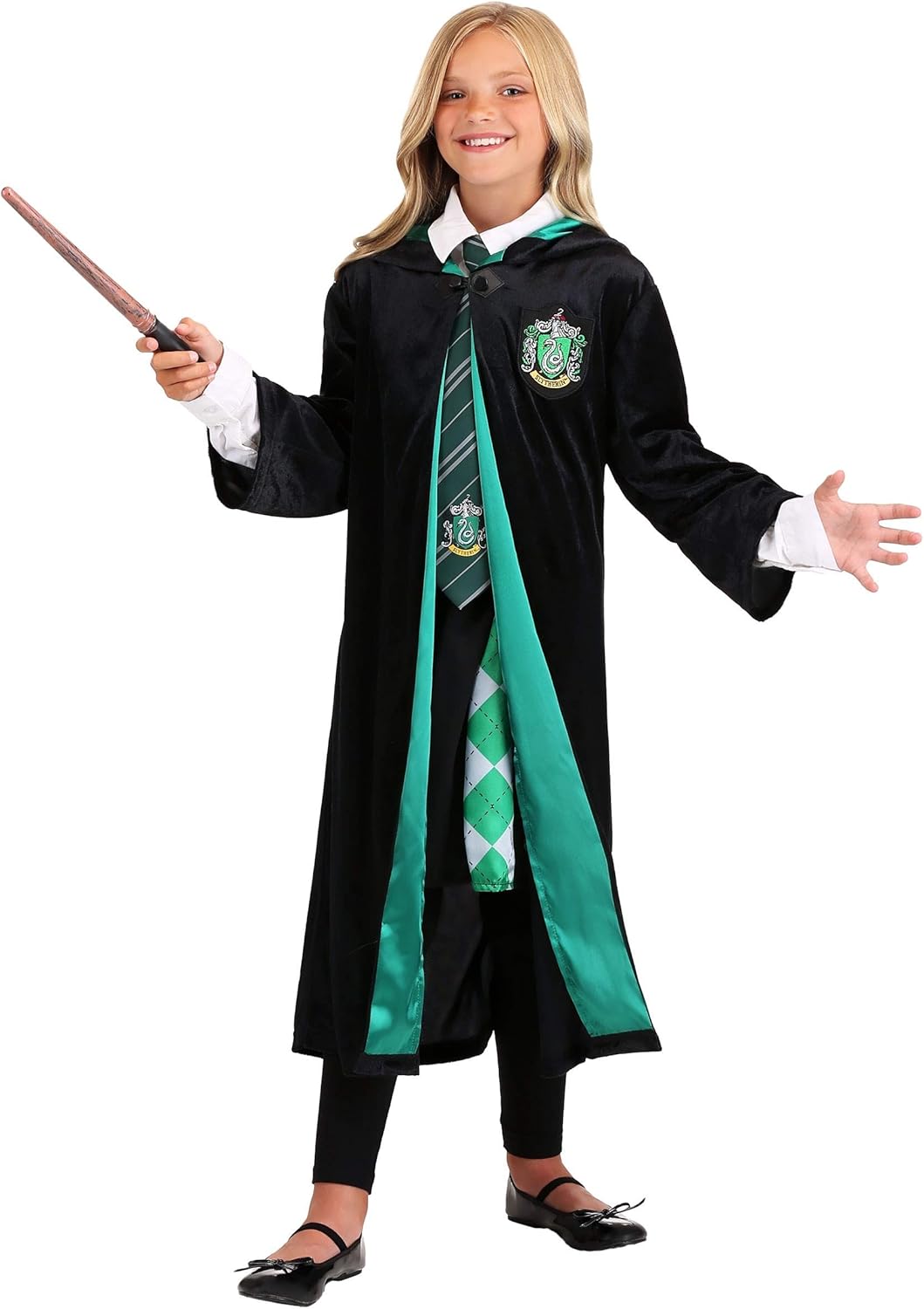 Perfect Slytherin Robe Harry Potter Halloween Costume for Kids