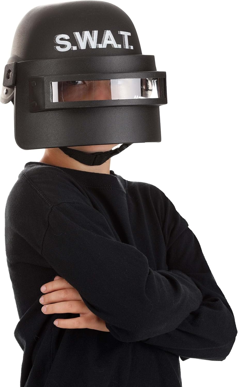 SWAT Costume Visor Helmet for Kids - Adjustable Plastic
