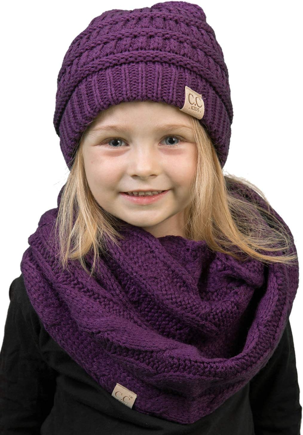 Funky Junque Kids Cozy Winter Bundle - Matching Hats Scarves Set