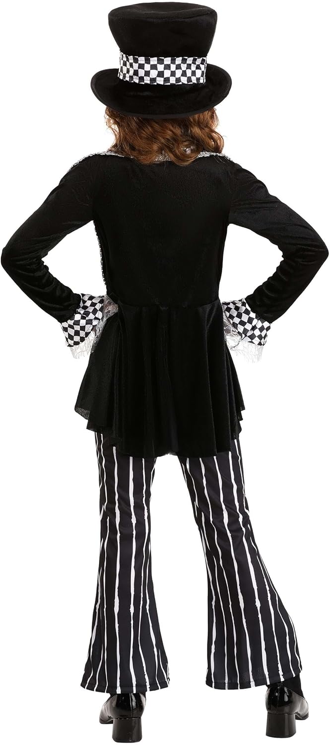 Fun Costumes - Mad Hatter Costume for Girls - Dark Wonderland Outfit