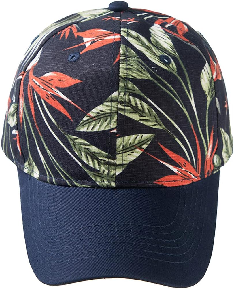 Stylish Adjustable Baseball Cap with Floral Print