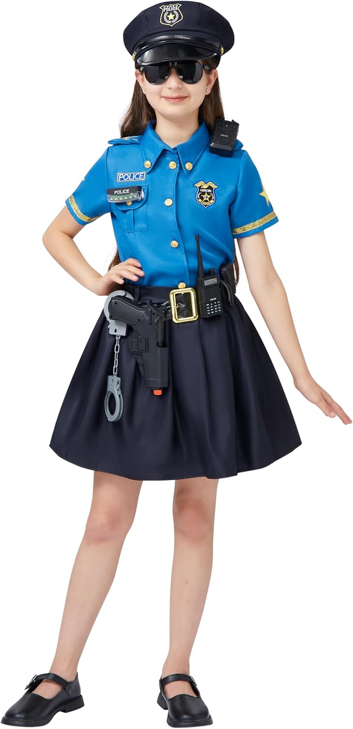 Spooktacular Creations Halloween Police Officer Costume for Girls