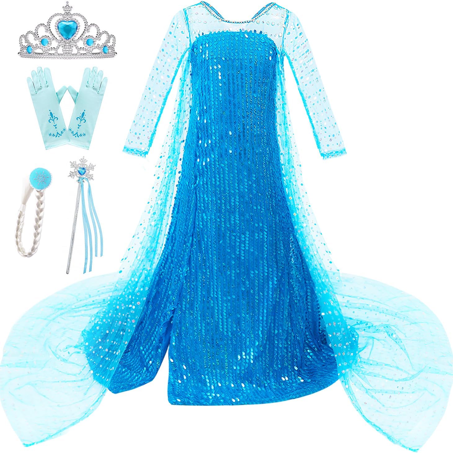Elsas Sweet Ambition - Luxury Sequin Princess Costumes for Kids