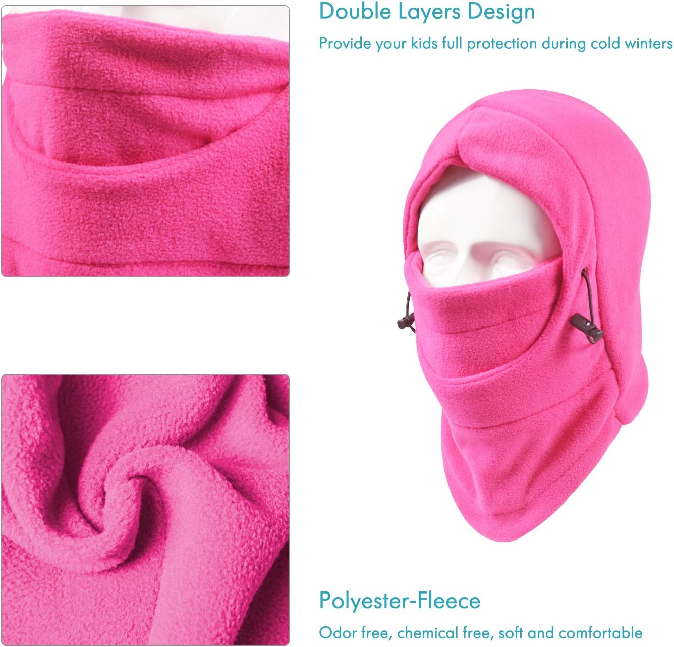 Your Choice Balaclava Ski Cycling Face Mask for Kids Cold Weather Protection