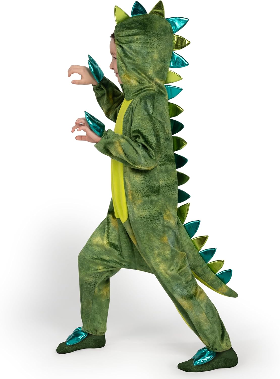 Spooktacular Creations Halloween Jumpsuit for Kids - Shining T-Rex