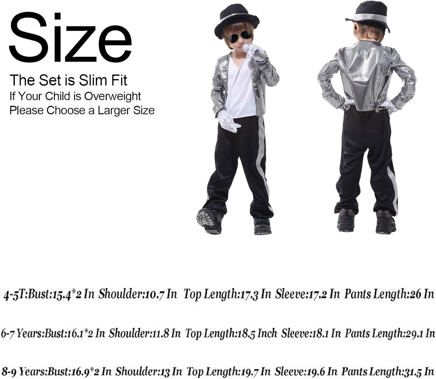 80s90s Dance Costume for Kids