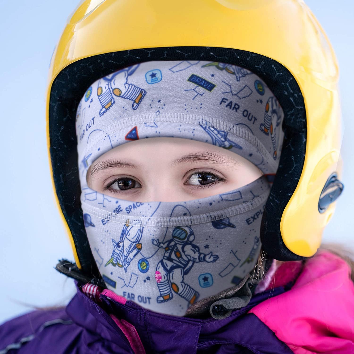 Warm Windproof Face Mask for Kids Extreme Cold Resistance Style