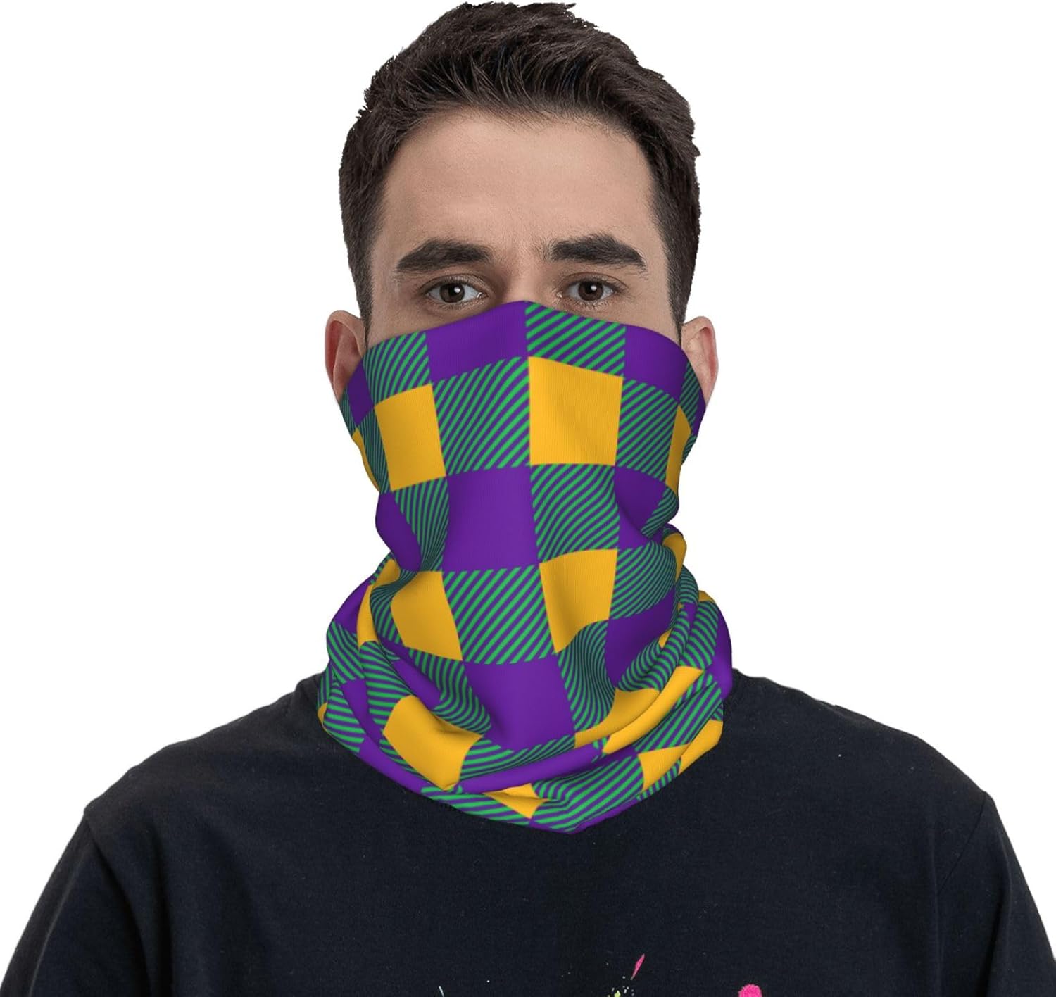 WOEZKEX Unisex Face Cover Magic Wide Wicking Headband UPF 50 Neck Warmer