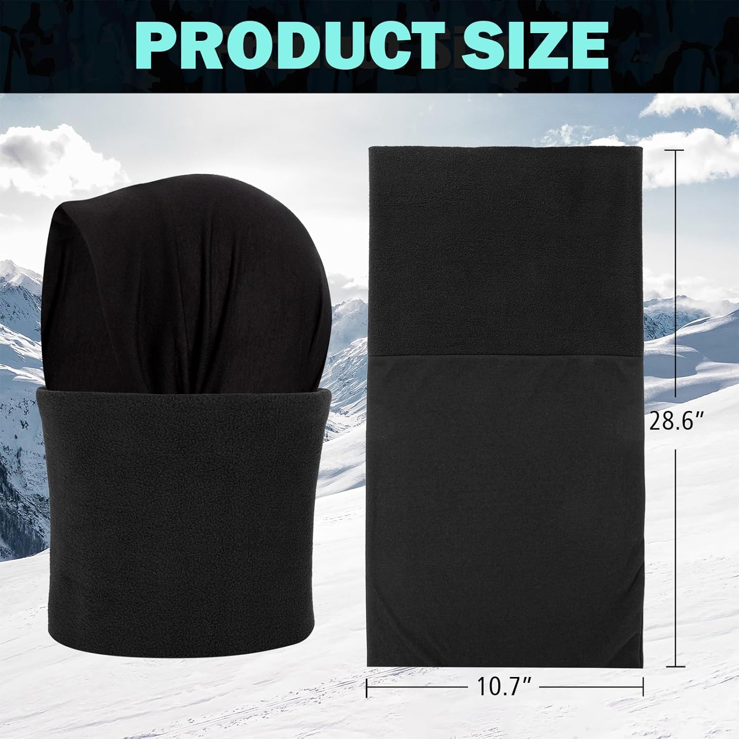 XURIGOX Winter Fleece Neck Gaiter