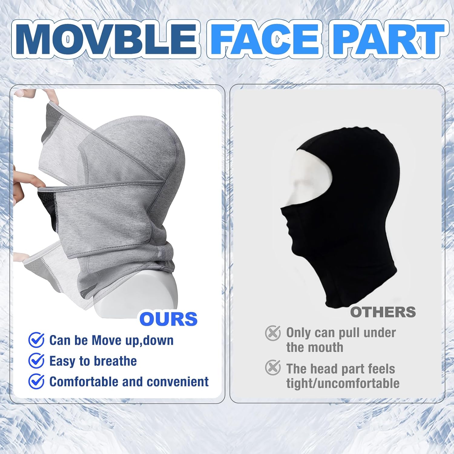 Warm Balaclava Ski Mask for Kids Windproof Comfortable