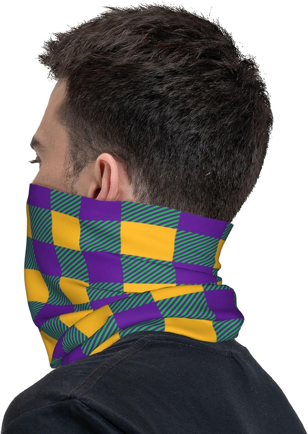WOEZKEX Unisex Face Cover Magic Wide Wicking Headband UPF 50 Neck Warmer