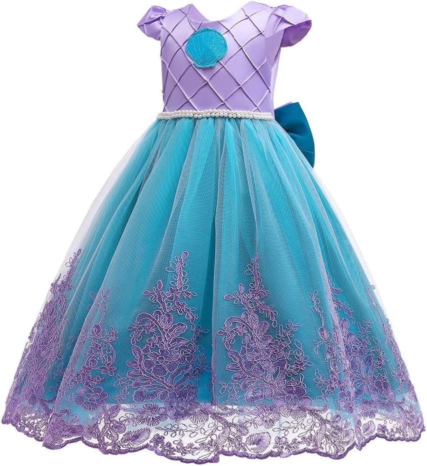 Elegant Princess Mermaid Carlo Dress Up Costume for Girls