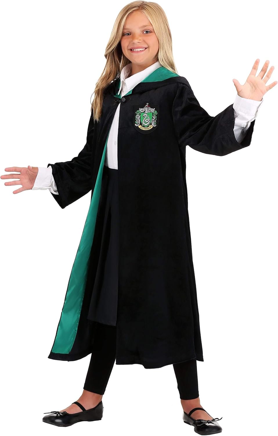 Perfect Slytherin Robe Harry Potter Halloween Costume for Kids