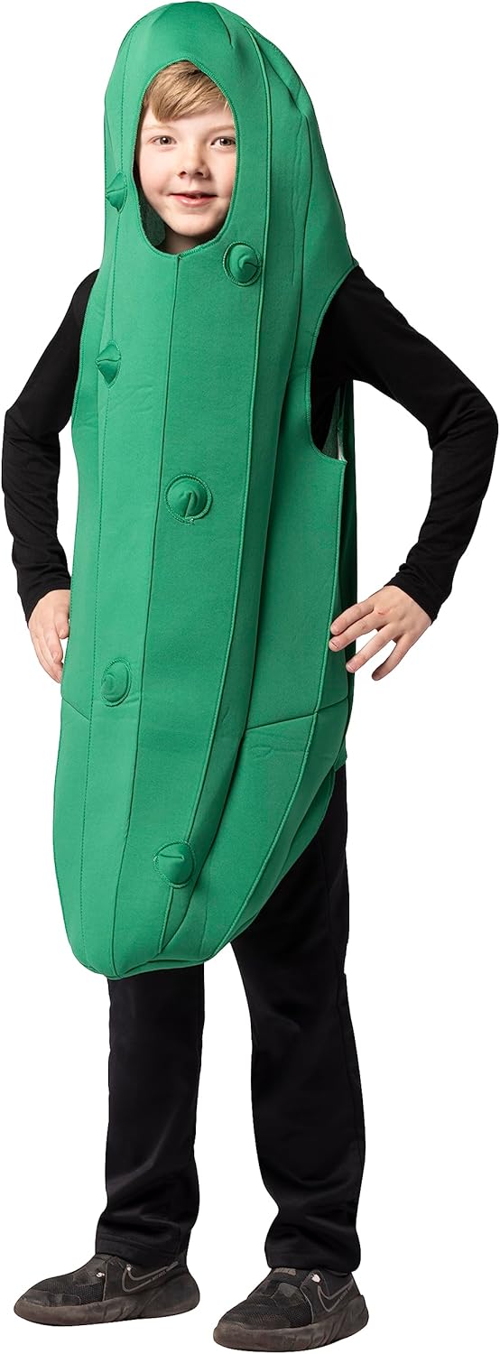 Rasta Imposta Pickle Costume Dill Cucumber Gherkin for Kids 7-10 Years
