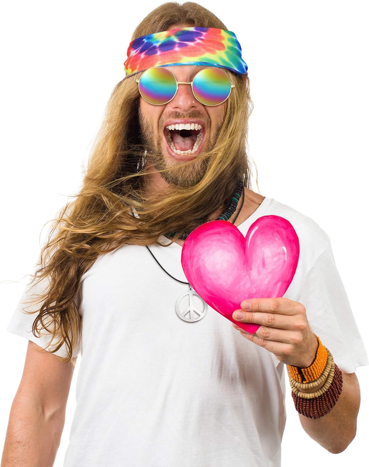 Stylish Hippie Costume Set for Boys Perfect for 60s 70s Party