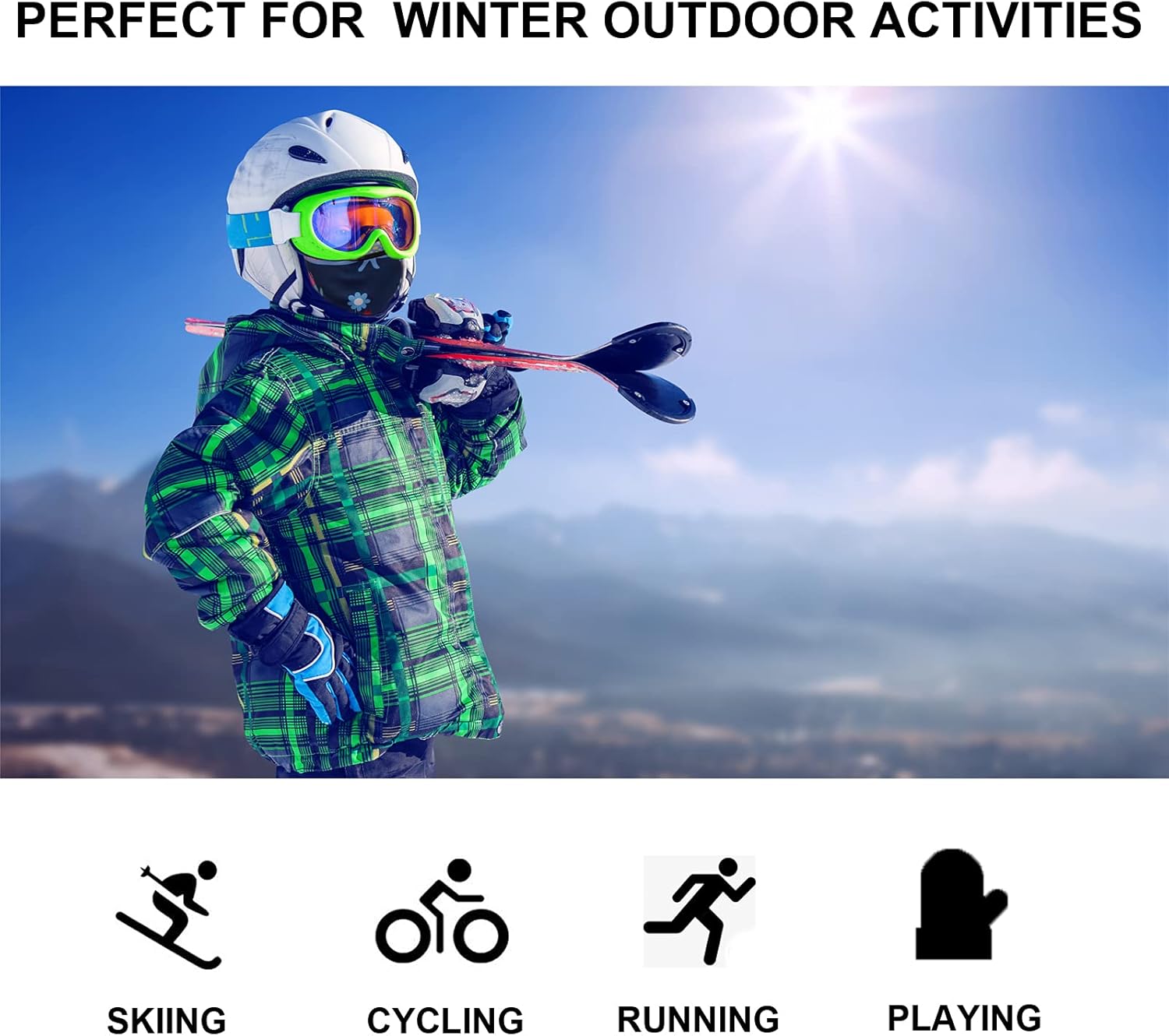 Keep Warm in Winter - Kids Balaclava Ski Mask with Cartoon Patterns