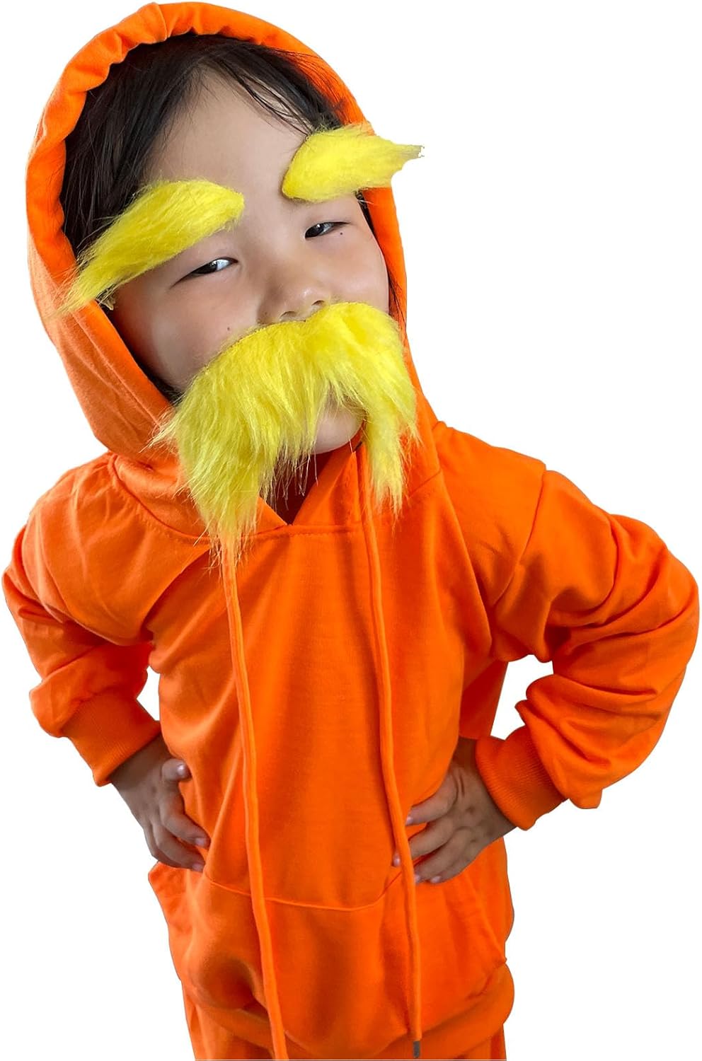 Mustache Eyebrow Halloween Costume for Kids Jolly Mustache Sweatsuit Party Accessory