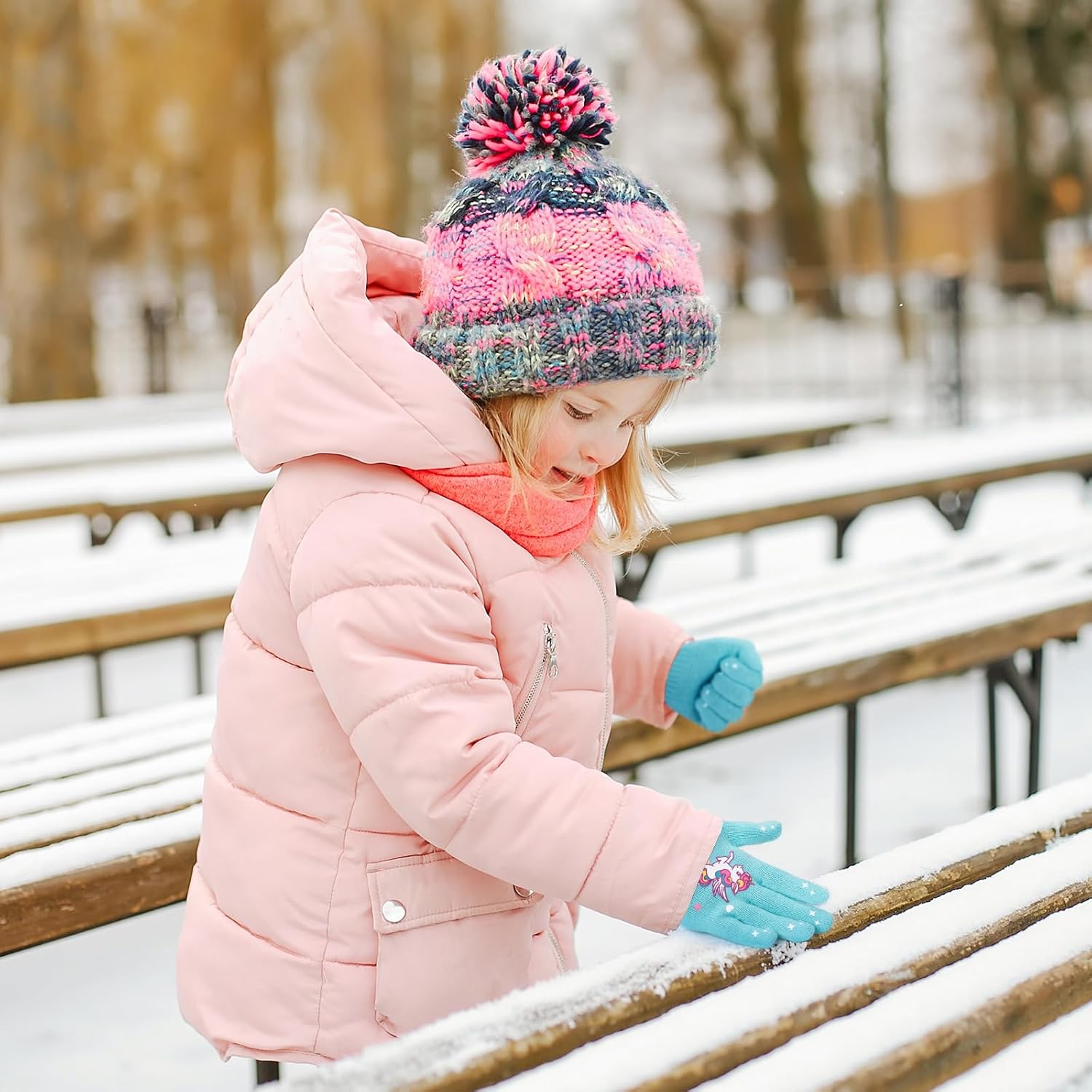 Knitted Winter Gloves for Kids