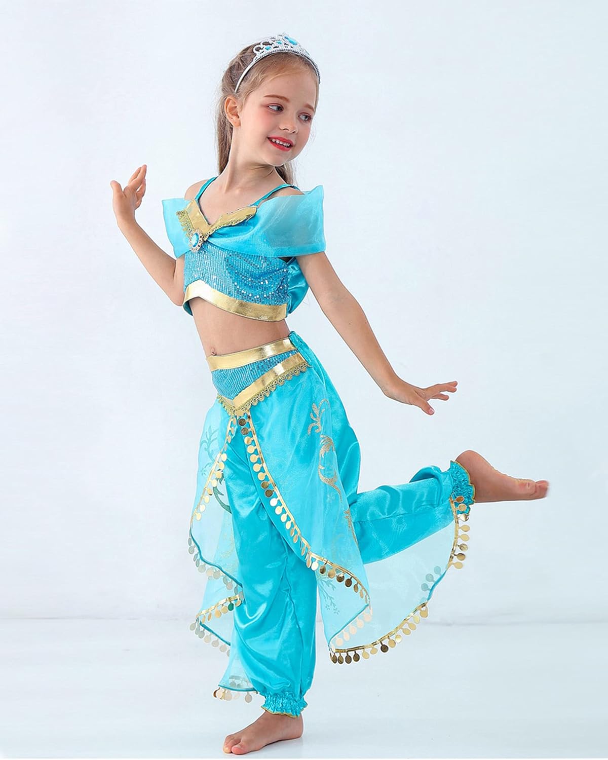 Girls Arabian Princess Halloween Cosplay Costume Set