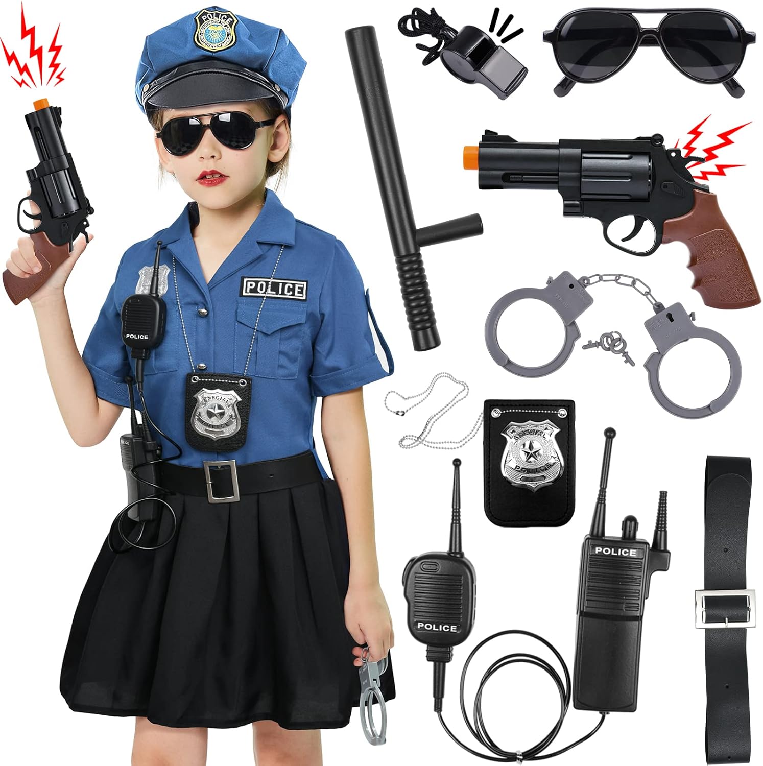Adorable Police Officer Costume for Girls