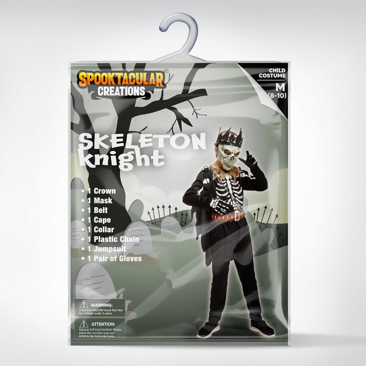 Halloween Skeleton Knight costume for boys