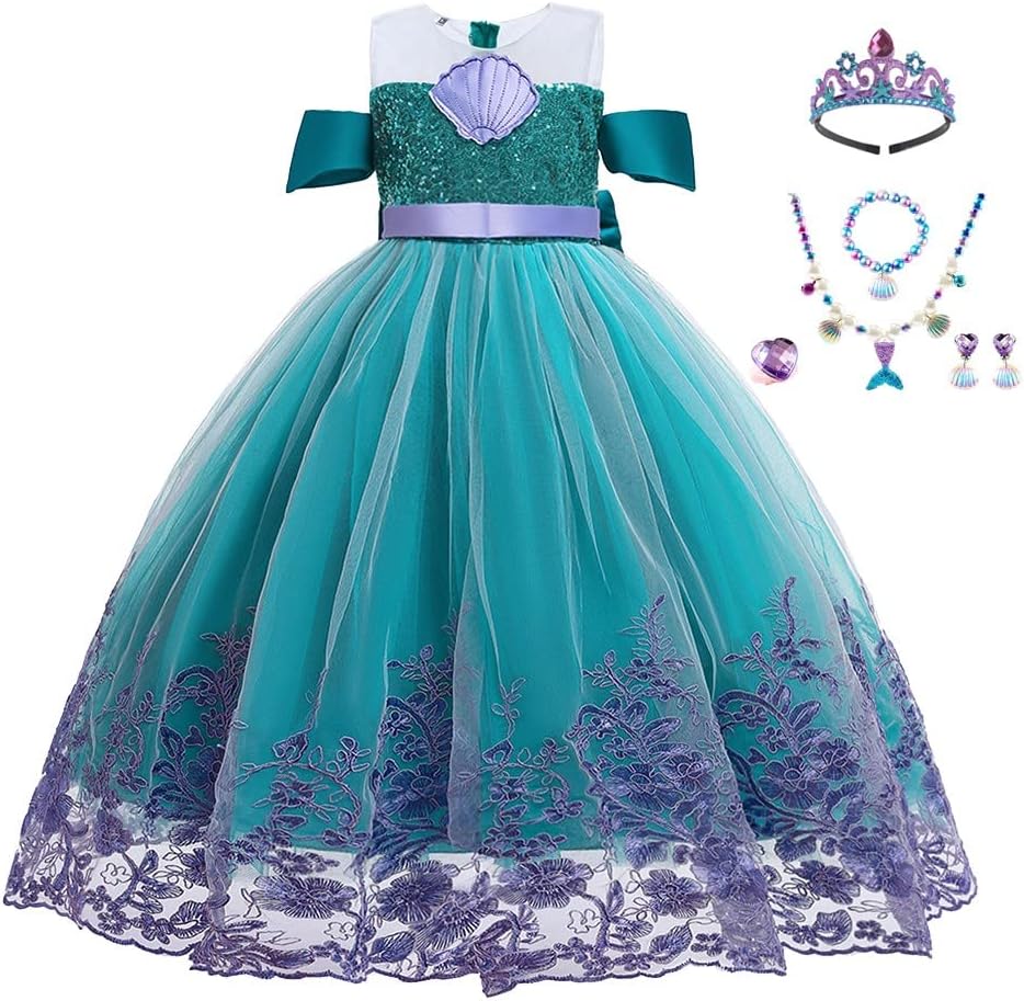 Fairy Tale Perfect Princess Mermaid Halloween Girls Costume