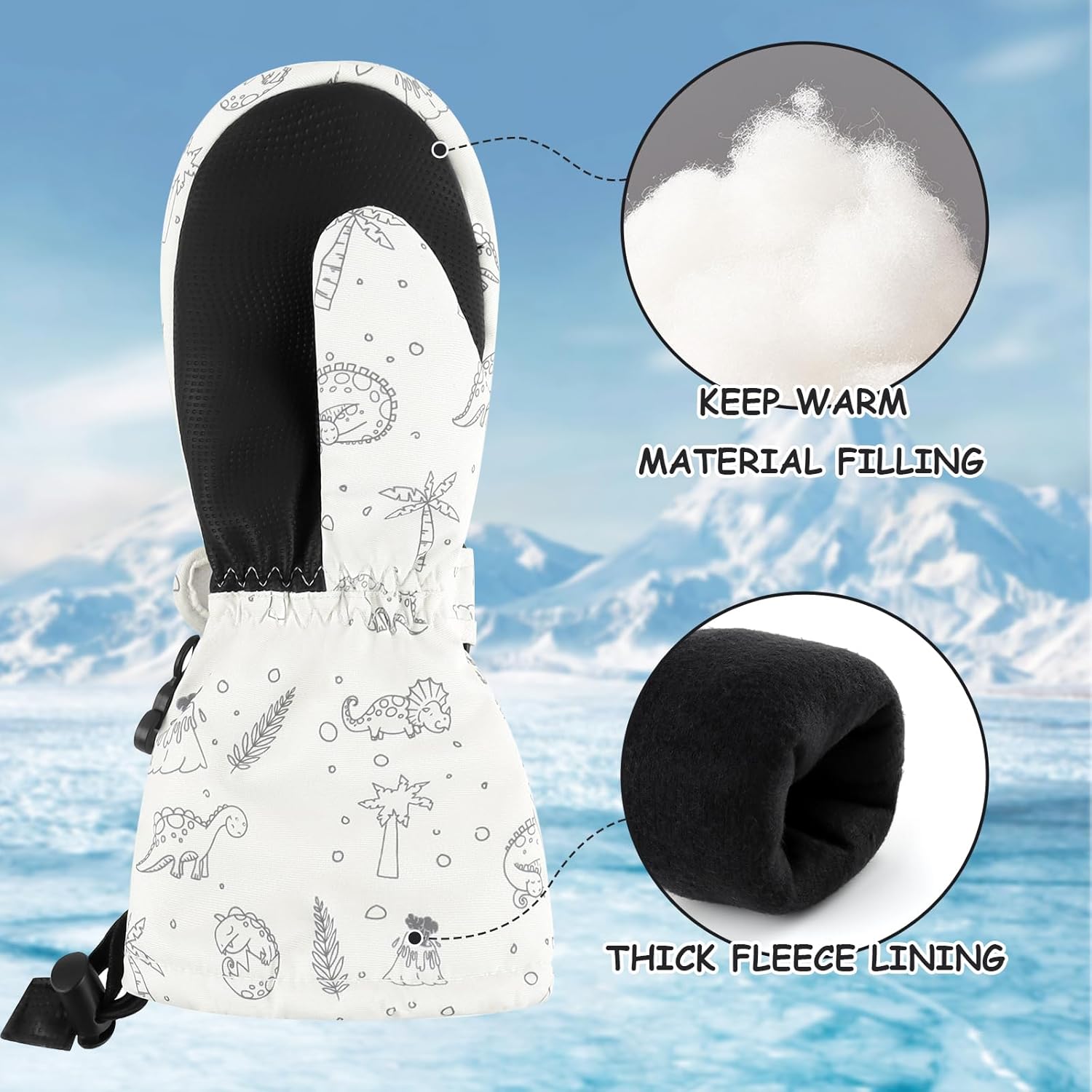 Duoyre Waterproof Kids Gloves