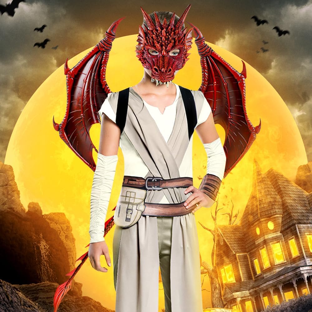 MENGKAO Dragon Costume Kids dinosaur wings set for Halloween
