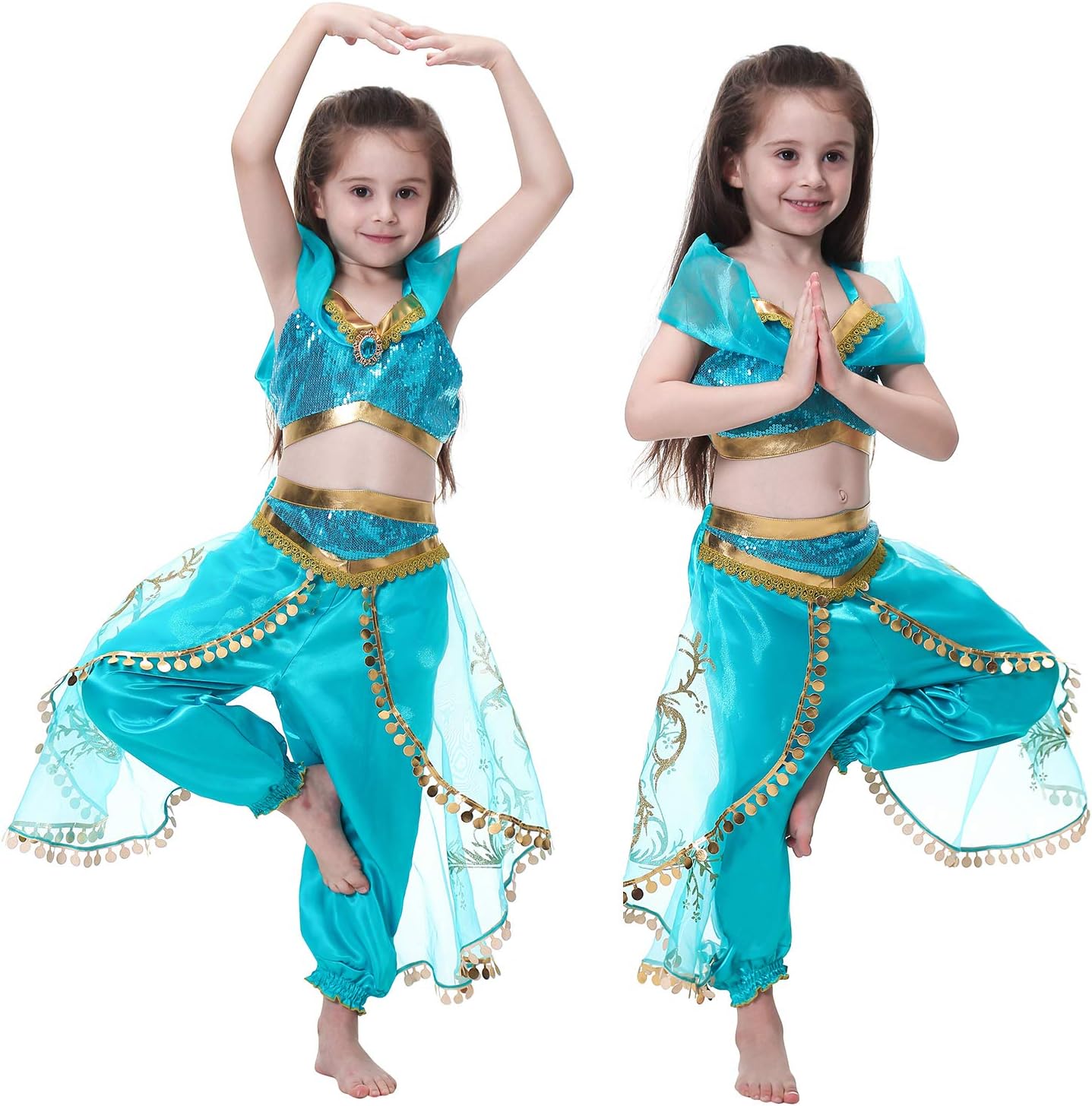 Arabian Princess Costume Dress for Girls Princess Jasmine