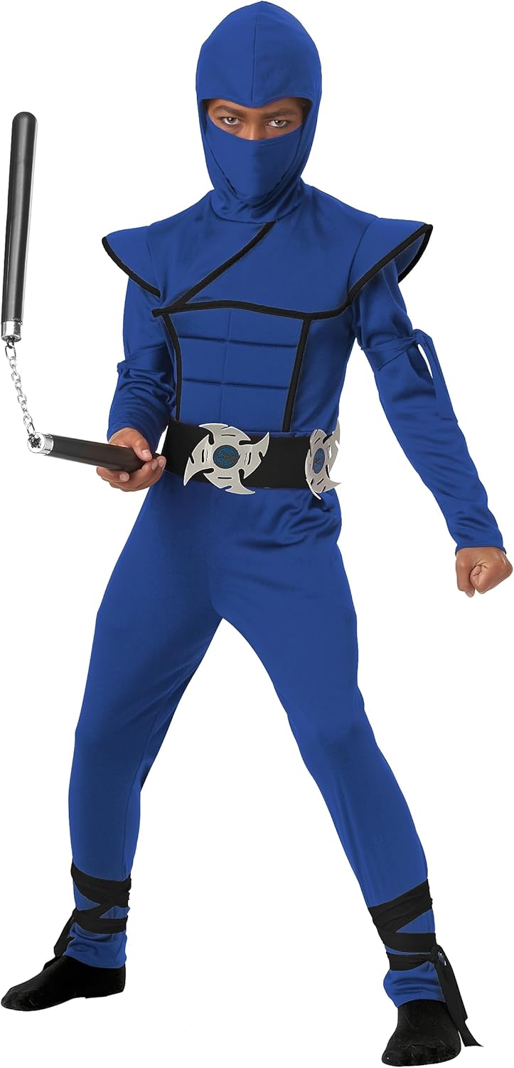 Stylish Child Blue Stealth Ninja Costume - Perfect for Kids