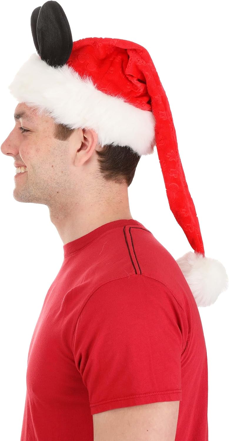 Fun Faux Fur Disney Santa Hat Ears Velour