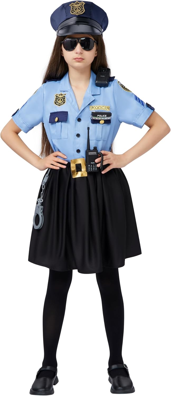 Halloween Girls Police Officer Costume